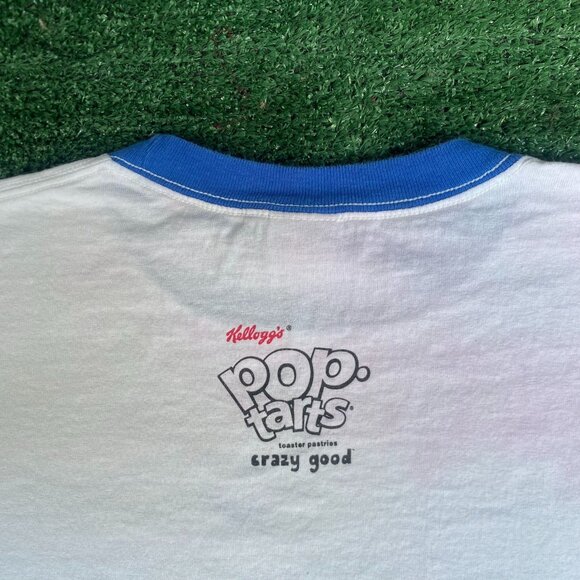 Vintage Y2K Pop Tarts Shirt Food Promo Humor Ringer Tee - Picture 8 of 8